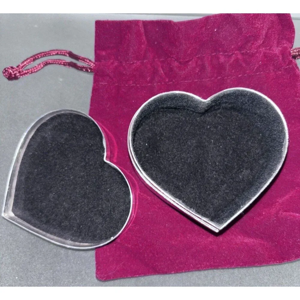 Pottery Barn Silver Plated Heart Box